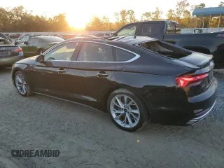 2023 Audi A5 Sportback Premium Plus with VIN WAUCBCF55PA008902, listed as a Copart auction lot 76326794 with 18,904 mi miles and Salvage Title. Bid and sale history available at carsss.com. Image 2.