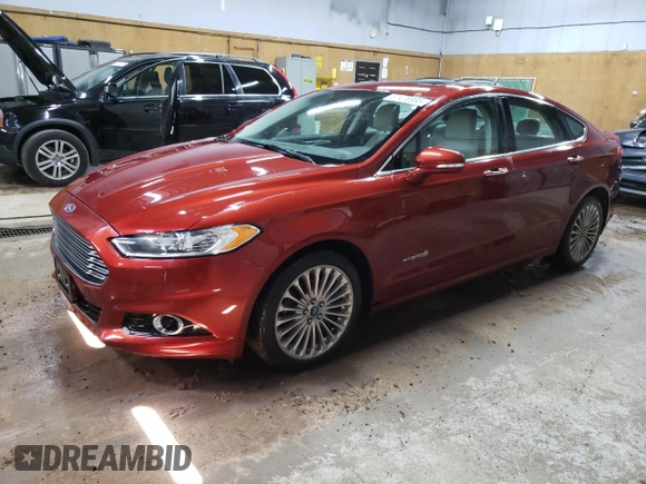 2014 Ford Fusion Titanium Hybrid with VIN 3FA6P0RU6ER219036, listed as a Copart auction lot 57476985 with 189,113 mi miles and Clean title. Bid and sale history available at DreamBid. Image 1.