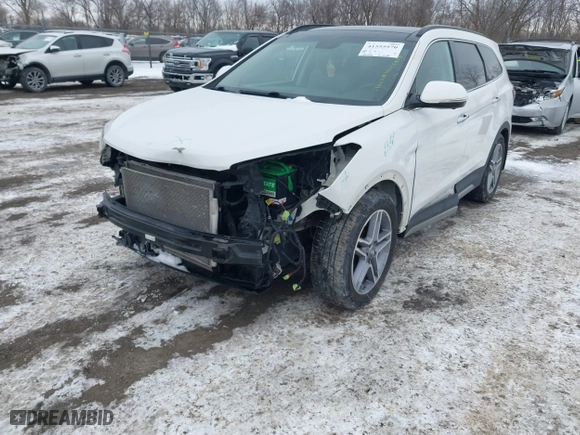 2017 Hyundai Santa Fe Limited Ultimate with VIN KM8SRDHF8HU207282, listed as a IAAI auction lot 41555970 with 120,456 mi miles. Bid and sale history available at carsss.com. Image 17.