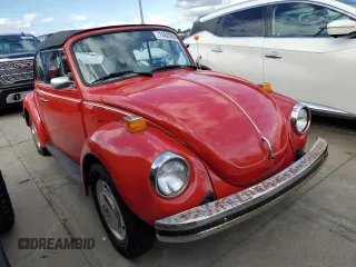 1974 Volkswagen Beetle with VIN 1542376676, listed as a Copart auction lot 74826694 with 7,835 mi miles and Salvage Title. Bid and sale history available at DreamBid. Image 4.
