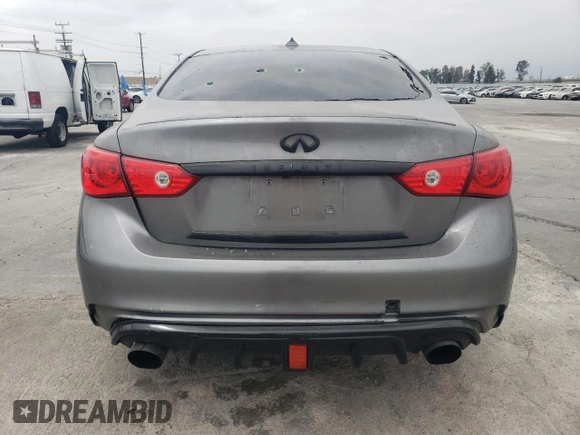 2016 Infiniti Q50 Premium with VIN JN1EV7APXGM305863, listed as a Copart auction lot 54168845 with 104,543 mi miles and Salvage Title. Bid and sale history available at carsss.com. Image 6.