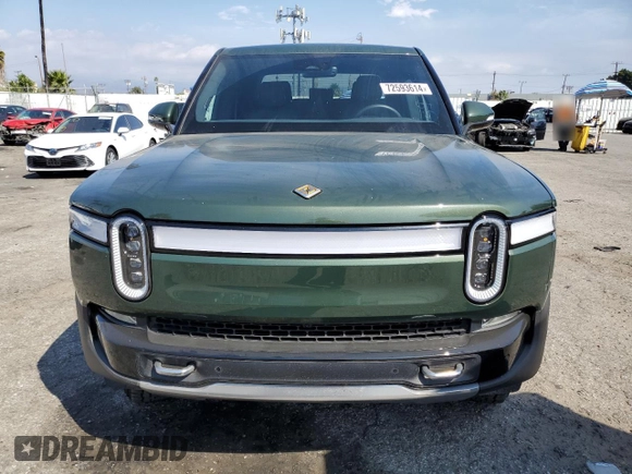 2023 Rivian R1T Adventure z VIN 7FCTGAAA9PN018171, wystawiony jako Copart lot #72593614 z przebiegiem 12 553 mil mil oraz Szkody całkowita. Historia ofert i sprzedaży dostępna na DreamBid. Obrazek 5.