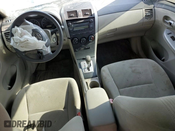 2010 Toyota Corolla with VIN 2T1BU4EE6AC277624, listed as a Copart auction lot 52351625 with Not Provided miles and Salvage Title. Bid and sale history available at DreamBid. Image 8.