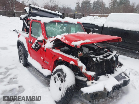 2018 Jeep Wrangler Sport S with VIN 1C4GJXAG4JW255734, listed as a IAAI auction lot 41510139 with Not Provided miles and . Bid and sale history available at DreamBid. Image 1.