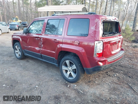 2017 Jeep Patriot High Altitude with VIN 1C4NJPFA5HD166689, listed as a IAAI auction lot 41768927 with 74,592 mi miles and . Bid and sale history available at carsss.com. Image 3.