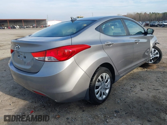 2012 Hyundai Elantra Limited with VIN KMHDH4AE9CU433241, listed as a IAAI auction lot 41834749 with 223,033 mi miles. Bid and sale history available at carsss.com. Image 4.
