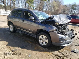 2016 Jeep Compass 75th Anniversary with VIN 1C4NJCBB2GD716954, listed as a Copart auction lot 48696415 with 0 mi miles and Salvage Title. Bid and sale history available at carsss.com. Image 4.