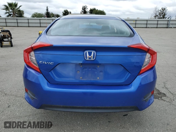 2018 Honda Civic LX with VIN 2HGFC2F54JH523651, listed as a Copart auction lot 51347155 with 61,839 mi miles and Salvage Title. Bid and sale history available at DreamBid. Image 6.