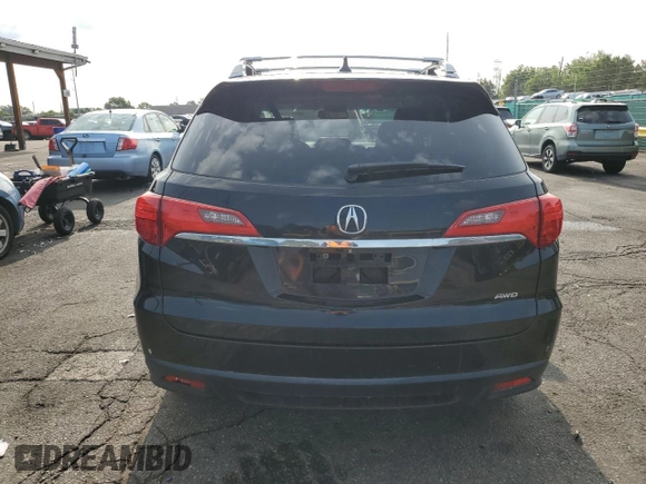 2014 Acura RDX Technology with VIN 5J8TB4H53EL012505, listed as a Copart auction lot 58601745 with 95,818 mi miles and Salvage title. Bid and sale history available at DreamBid. Image 6.