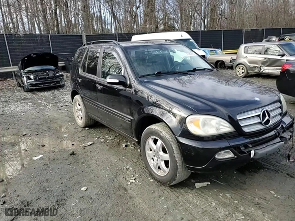 2003 Mercedes-Benz M-Class 3.7L with VIN 4JGAB57E83A432777, listed as a Copart auction lot 45981795 with 155,900 mi miles and Salvage Title. Bid and sale history available at carsss.com. Image 12.
