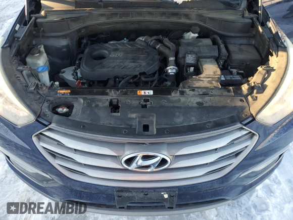 2017 Hyundai Santa Fe Sport 2.0T with VIN 5XYZU4LA0HG414280, listed as a Copart auction lot 41629395 with 132,427 mi miles and Clean Title. Bid and sale history available at carsss.com. Image 12.