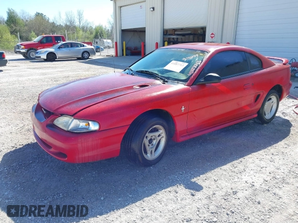 1996 Ford Mustang with VIN 1FALP4044TF203127, listed as a IAAI auction lot 41887713 with 86,008 mi miles. Bid and sale history available at carsss.com. Image 2.