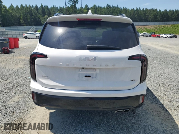 2024 Kia Telluride SX X-Line with VIN 5XYP5DGC6RG554710, listed as a Copart auction lot 63592275 with 11,513 mi miles and Salvage title. Bid and sale history available at DreamBid. Image 6.