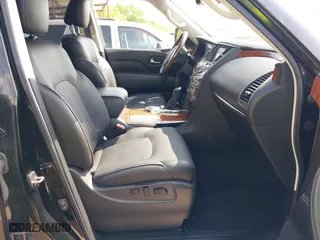 2018 Infiniti QX80 with VIN JN8AZ2NF4J9660983, listed as a IAAI auction lot 42063055 with 24,347 mi miles. Bid and sale history available at carsss.com. Image 5.