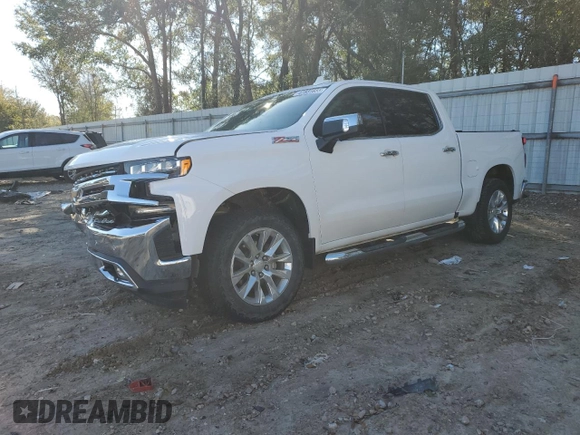 2020 Chevrolet Silverado 1500 LTZ with VIN 3GCUYGED1LG366550, listed as a Copart auction lot 47831655 with 51,271 mi miles and Salvage Title. Bid and sale history available at DreamBid. Image 1.