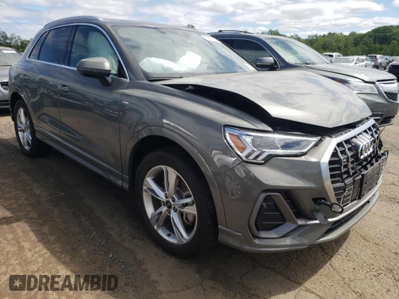 2024 Audi Q3 S line Premium with VIN WA1DECF36R1072831, listed as a Copart auction lot 57332885 with 9,667 mi miles and Salvage title. Bid and sale history available at DreamBid. Image 4.