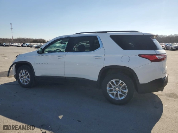 2021 Chevrolet Traverse LT Cloth with VIN 1GNERGKW7MJ121573, listed as a Copart auction lot 47264365 with 61,573 mi miles and Salvage Title. Bid and sale history available at carsss.com. Image 2.