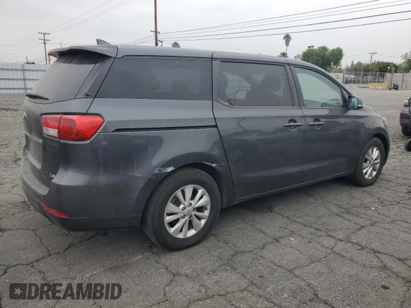 2017 Kia Sedona LX with VIN KNDMB5C16H6218630, listed as a Copart auction lot 54375925 with 159,352 mi miles and Clean Title. Bid and sale history available at carsss.com. Image 3.