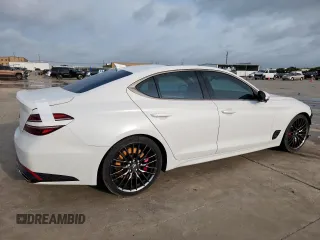 2022 Genesis G70 Launch Edition с VIN KMTG14TEXNU081102, выставлен на аукционе Copart как лот 61420155 с пробегом 38 405 миль миль и Списание • Salvage title. История ставок и продаж доступна на DreamBid. Изображение 3.