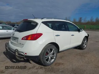 2009 Nissan Murano SL with VIN JN8AZ18W59W120710, listed as a IAAI auction lot 42156370 with 91,844 mi miles and . Bid and sale history available at DreamBid. Image 4.