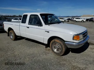 1997 Ford Ranger XLT with VIN 1FTCR14X9VPA46098, listed as a Copart auction lot 45974715 with 115,151 mi miles and Salvage title. Bid and sale history available at DreamBid. Image 4.