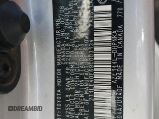 2009 Toyota Matrix S с VIN 2T1LE40E69C003134, выставлен на аукционе Copart как лот 62418905 с пробегом 218 217 миль миль и На запчасти • Non repairable. История ставок и продаж доступна на DreamBid. Изображение 12.
