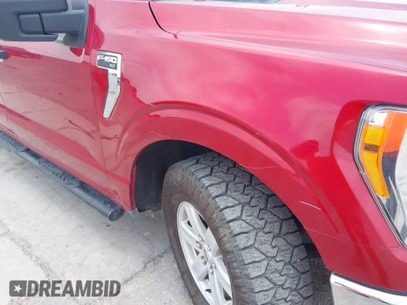 2021 Ford F-150 XL with VIN 1FTFX1E51MKE66465, listed as a IAAI auction lot 42420527 with 95,815 mi miles and . Bid and sale history available at DreamBid. Image 6.