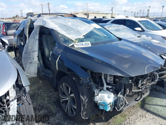 2017 Lexus RX with VIN 2T2BGMCA6HC019911, listed as a IAAI auction lot 41212432 with 53,198 mi miles. Bid and sale history available at carsss.com. Image 1.