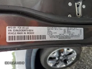 2021 Jeep Compass Limited z VIN 3C4NJDCB3MT516014, wystawiony jako Copart lot #56942955 z przebiegiem 65 459 mil mil oraz Szkoda całkowita • Salvage title. Historia ofert i sprzedaży dostępna na DreamBid. Obrazek 13.
