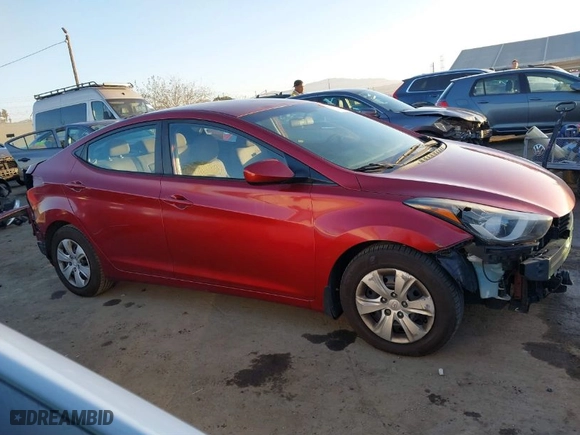 2016 Hyundai Elantra SE with VIN 5NPDH4AE0GH733173, listed as a IAAI auction lot 41134432 with 83,402 mi miles. Bid and sale history available at carsss.com. Image 14.
