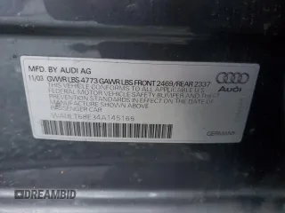 2004 Audi A4 3.0L with VIN WAULT68E34A145165, listed as a Copart auction lot 87502675 with 0 mi miles and Salvage Title. Bid and sale history available at carsss.com. Image 12.