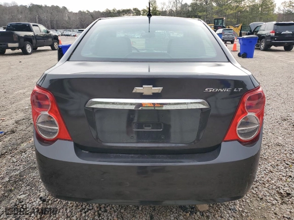 2013 Chevrolet Sonic LT with VIN 1G1JC5SH1D4221495, listed as a Copart auction lot 48190305 with 129,437 mi miles and Salvage Title. Bid and sale history available at carsss.com. Image 6.
