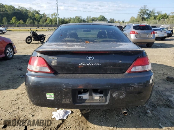2000 Toyota Solara SE with VIN 2T1CF28P1YC327887, listed as a Copart auction lot 72334924 with 289,977 mi miles and Salvage Title. Bid and sale history available at DreamBid. Image 6.