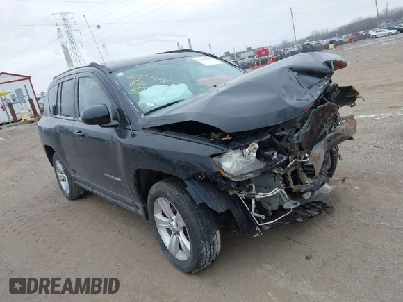 2014 Jeep Compass Latitude with VIN 1C4NJCEA8ED550147, listed as a IAAI auction lot 41405446 with 127,240 mi miles. Bid and sale history available at carsss.com. Image 1.
