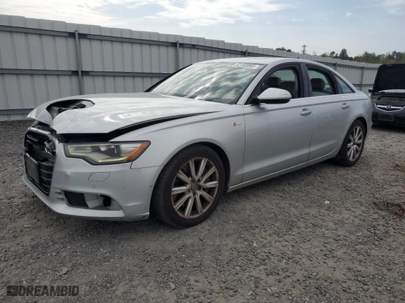 2012 Audi A6 3.0T Premium Plus with VIN WAUGGAFC8CN128119, listed as a Copart auction lot 52152065 with 130,290 mi miles and Salvage Title. Bid and sale history available at carsss.com. Image 1.