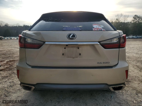 2016 Lexus RX 350 F Sport with VIN 2T2BZMCA4GC029894, listed as a Copart auction lot 48568415 with 228,322 mi miles and Salvage Title. Bid and sale history available at carsss.com. Image 6.