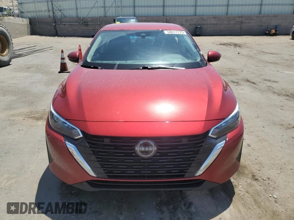 2024 Nissan Sentra SV with VIN 3N1AB8CV7RY222657, listed as a Copart auction lot 58617775 with 9,826 mi miles and Salvage title. Bid and sale history available at DreamBid. Image 5.