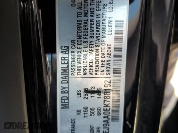 2014 Smart fortwo Passion z VIN WMEEJ9AA0EK788192, wystawiony jako Copart lot #68584984 z przebiegiem Nie podano mil oraz Szkoda całkowita • Salvage title. Historia ofert i sprzedaży dostępna na DreamBid. Obrazek 12.