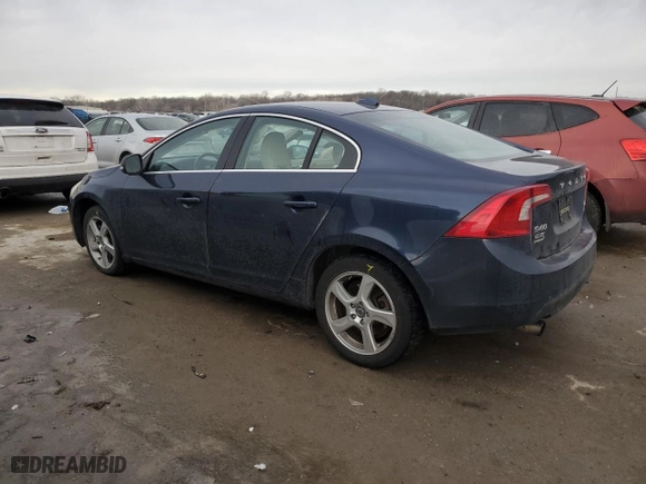 2013 Volvo S60 T5 with VIN YV1612FH7D2175933, listed as a Copart auction lot 46346045 with 134,826 mi miles and Salvage Title. Bid and sale history available at carsss.com. Image 2.