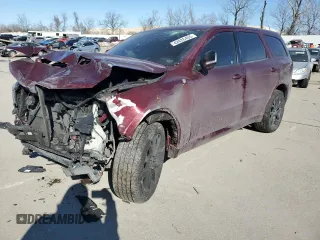 2018 Dodge Durango GT with VIN 1C4RDJDG4JC393672, listed as a Copart auction lot 42626405 with 86,356 mi miles and Salvage Title. Bid and sale history available at DreamBid. Image 1.