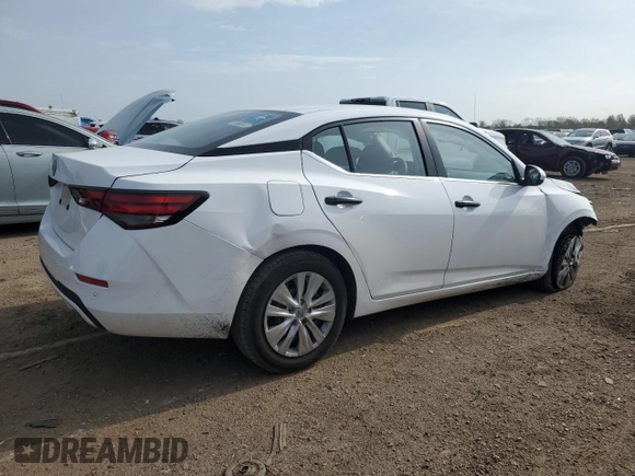 2024 Nissan Sentra S with VIN 3N1AB8BV0RY218483, listed as a Copart auction lot 54877765 with 44,261 mi miles and Non repairable. Bid and sale history available at DreamBid. Image 3.