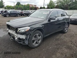 2019 Mercedes-Benz GLC 300 with VIN WDC0G4KB3KV179734, listed as a Copart auction lot 62807925 with 105,066 mi miles and Salvage title. Bid and sale history available at DreamBid. Image 1.