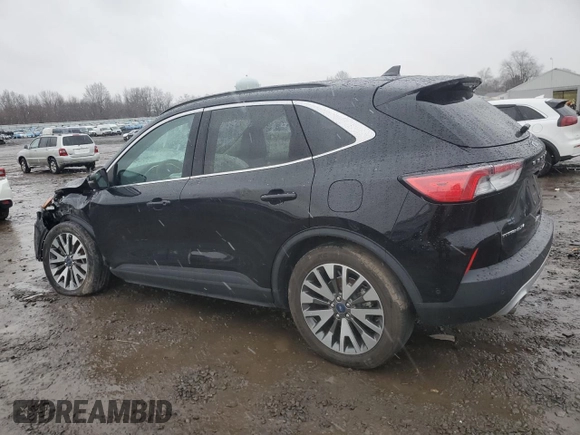 2020 Ford Escape Titanium Hybrid with VIN 1FMCU0DZ9LUA84807, listed as a Copart auction lot 85507594 with Not provided miles and Salvage title. Bid and sale history available at DreamBid. Image 2.