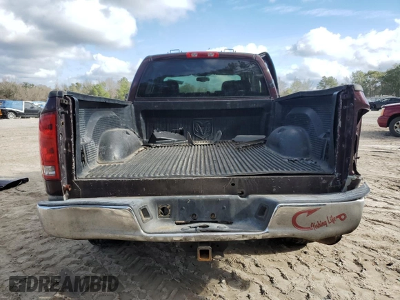 2005 Dodge Ram 2500 SLT with VIN 3D7KR28C65G708240, listed as a Copart auction lot 44208785 with 0 mi miles and Salvage Title. Bid and sale history available at carsss.com. Image 6.