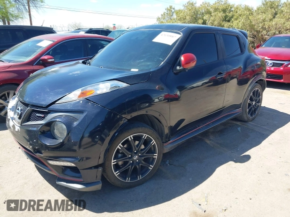 2013 Nissan Juke SV with VIN JN8AF5MR8DT215711, listed as a IAAI auction lot 42150887 with 192,427 mi miles and . Bid and sale history available at carsss.com. Image 2.