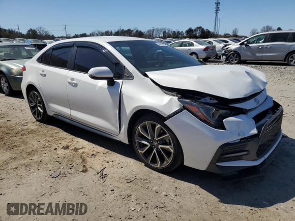 2020 Toyota Corolla SE with VIN 5YFS4RCE7LP054723, listed as a Copart auction lot 49635005 with 88,194 mi miles and Salvage Title. Bid and sale history available at carsss.com. Image 4.