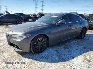 2017 Alfa Romeo Giulia with VIN ZARFAEBN8H7525734, listed as a Copart auction lot 45414215 with 53,132 mi miles and Salvage Title. Bid and sale history available at carsss.com. Image 1.