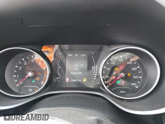 2018 Jeep Compass Latitude with VIN 3C4NJDBBXJT304322, listed as a IAAI auction lot 41833329 with 124,577 mi miles. Bid and sale history available at carsss.com. Image 7.