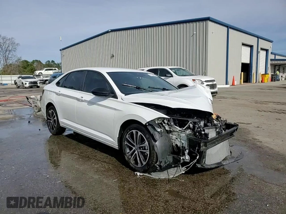 2024 Volkswagen Jetta Sport with VIN 3VWAM7BU6RM074340, listed as a Copart auction lot 45188935 with 21,061 mi miles and Salvage title. Bid and sale history available at DreamBid. Image 14.