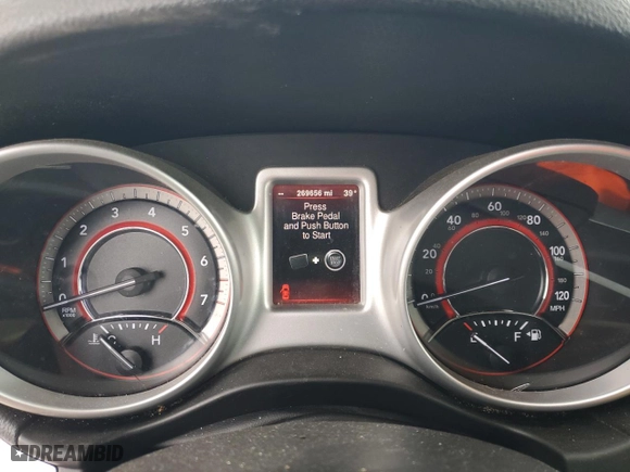 2013 Dodge Journey SE with VIN 3C4PDCAB3DT529570, listed as a Copart auction lot 46856435 with 269,656 mi miles and Clean Title. Bid and sale history available at carsss.com. Image 9.